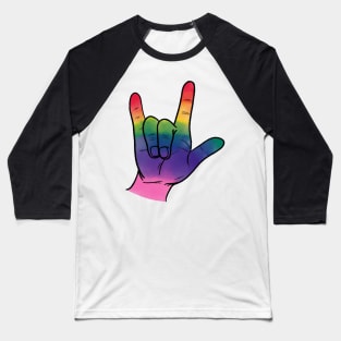 American Sign Language Pride Love Baseball T-Shirt